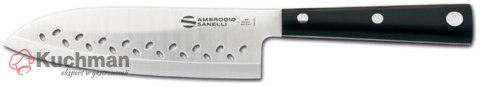 Ambrogio Sanelli Hasaki, nóż Santoku perforowany, 16 cm