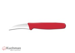 Nóż do obierania z wygiętym ostrzem, HENDI, czerwony, (L)158mm