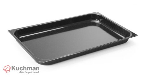 GN 1/1 enameled steel container 530x325x(H)40 mm