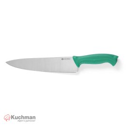 Nóż kucharski HACCP - 240 mm, zielony