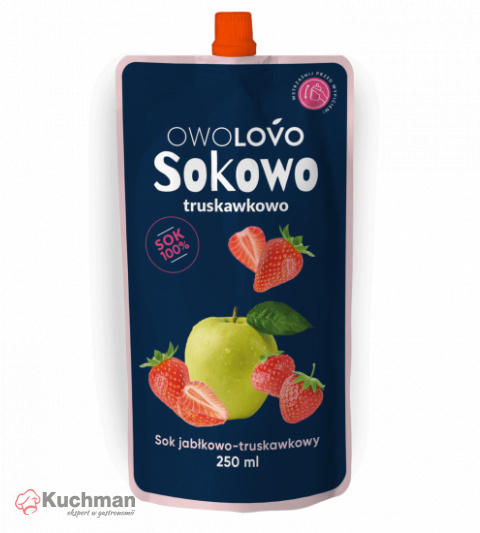 SOKOWO Sok jabłkowo- truskawkowy 250ml