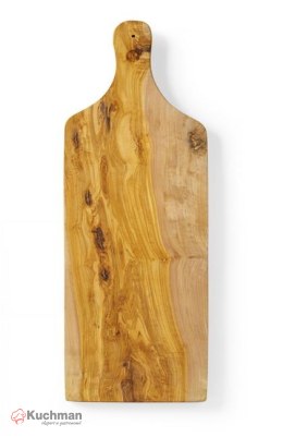 Deska do serwowania z drewna oliwnego, z uchwytem 350x120x(H)18