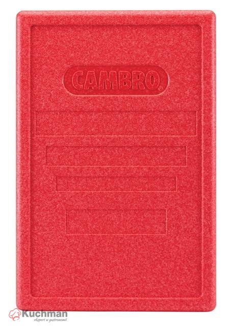 Pokrywa do pojemników termoizolacyjnych CAMBRO Cam GoBox® ładowanych od góry czerwona