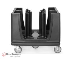 Wózek do transportu talerzy, AmerBox, czarny, 985x760x(H)900mm