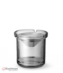 Popielnica szklana ze stalowym wkładem, HENDI, o98x(H)99mm